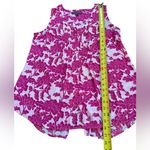 A pea in the pod  Pink Floral Sleeveless Blouse Pleated Front Womens Size Small Photo 7