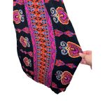 Angie  Maxi Dress Black Bohemian Paisley Print Sleeveless Casual Sundress Size S Photo 3