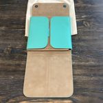 Tiffany & Co. Jewel Pouch 99 Aqua Leather Case Photo 4