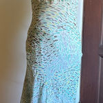 Y2K Vintage TO THE MAX | Teal Silk Bias Cut Midi Cocktail Dress | Size 10 Green Photo 0