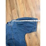 Old Navy Denim Puff Sleeve Button Front Blouse Blue Cotton Size M Photo 8