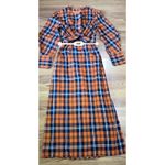 STAUD  open back midi gingham Crosshill Dress size size small Photo 2