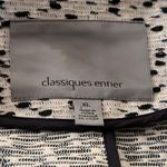Classiques Entier  Women's Navy Blue‎ White Coat Jacket Blazer 3/4 Sleeve XL Photo 8