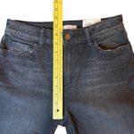 SO  Jeans Womens 7 28W Black Stretch High Rise Straight Leg Distressed Raw Hem Photo 14