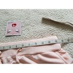 Badgley Mischka French Terry Jogger Pants with Pockets Blush Pink Women's Size M Photo 5