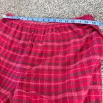 Disney Mickey Mouse Plaid Flannel Pajama Set Women's Size Large Red Sleepwear Photo 11
