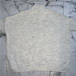 Mer Sea cable knit One Size drop shoulder mock neck sweater, cream color, EUC Photo 6