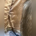 Moda International Striped Faux Fur Vest Brown Size XL Photo 5