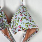 J.Crew NWT Knot Bandeau Bikini Top Cloud Meadow Floral Blue Plus Size 3X NEW Photo 3