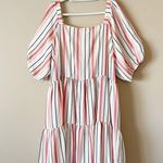 Gabby Skye  | Striped Balloon Sleeve Tunic Dress Sz 22W Photo 2