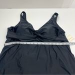 Raisin's ‎ Curve Trendy Plus Size Lucia Twist-Front Swimdress Womens Black 22W NEW Photo 9