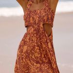Anthropologie Anthro Brown Motif Dress  Photo 0