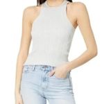 Madewell The Signature Shimmer Knit Cutaway Sweater Tank Ribbed Gray XXS NWT Photo 0