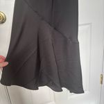 Glamorous NWT  Black Satin Bias- Cut Asymmetric Dress Size Medium Photo 3