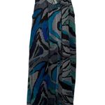PSD Plus Size Blue Abstract Print Maxi Dress Sleeveless V Neck Casual Photo 0