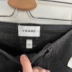 frame denim Frame Womens Trapunto Mid Rise Black Jogger Ankle Zip denim Pants Size 25 Photo 3