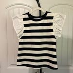 Umgee Black and White Striped Top Photo 0