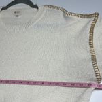 Bibi Cream Crew Neck Pullover Knit Sweater Size Medium Photo 6