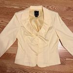 My Michelle 90s  Butter Yellow Boat Neck Blazer Size 13/14 Photo 4