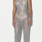 Santa Brands Jumpsuit in Silver Size M Photo 2