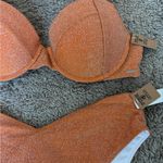 PINK - Victoria's Secret NWT!! Orange Glitter Bikini Set Photo 2