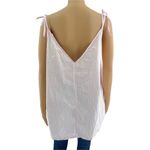 River Island  (22) Pink Pinstriped Candy Striper Ribbon Strap Sleeve Top Blouse Photo 4