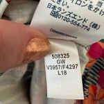 Land’s End striped and floral round neck straight midi dress size medium 10 Photo 3