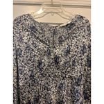 Floret Studios Blue Floral Long Sleeve Bias A Photo 1