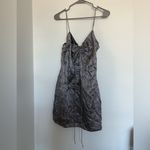 ANINE BING  - Papillon Dress in Ash Violet Butterfly Jacquard NWT size L silk Photo 1