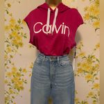 Calvin Klein NWT  performance sleeveless hoodie in pink size S Photo 5