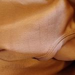 STAUD  SOPHIE FAUX LEATHER PUFF SLEEVE  PEPLUM ORANGE CAMEL BLOUSE MEDIUM Photo 9