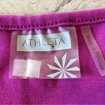 Athleta Women's  Sleeveless Bodycon Tank Dress Pink With Zipper Pocket Size Small Photo 5