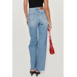 Princess Polly Henesey High Waist Straight Wide Leg Jeans, Size 10, Light, NWT Photo 2