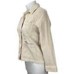Everlane  Women's Cream Corduroy Long Sleeve Button Pockets Shirt Jacket Size L Photo 1