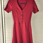Reformation Womens Red Cardinal Dress Small Photo 0