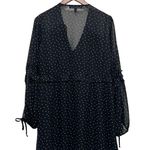 For Love & Lemons Truffles Polka Dot Babydoll Mini Dress Black Romantic Size S Photo 6