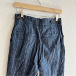 Brunello Cucinelli mid grey pinstripe linen/wool pants Photo 2