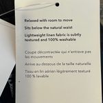 Athleta Cabo Linen Wide Leg Pants Black Drawstring Zip Pockets Plus Size 16 TALL Photo 7