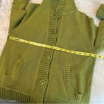 Jones New York Sport Green Hooded Button Up Sweater Jacket Pockets Women’s Large Photo 4
