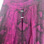 White House | Black Market WHBM women's size 2 dress purple black snakeskin high neck bow white house XS Photo 8