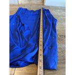 Worthington  Women's Blue Sleeveless Studded Draped Blouse Top XL‎ Photo 6