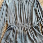 Hem & Thread  Baby Blue Lightweight Blouse Photo 6