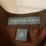 Josephine Chaus  Animal Print Scoop Neck Short Sleeve Blouse S Photo 1