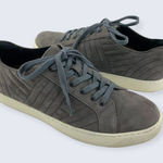 Aetrex  Gray Quilted Suede Lace Up White Sole Arch Support Orthopedic Sneaker 7.5 Photo 0