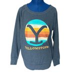 Yellowstone Blue Crewneck Sweatshirt Women's Size L Size L Photo 0