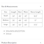 Entro ☀️EUC Colorblock Romper Size L Linen Blend Drawstring Waist Photo 4