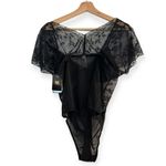 Wacoal  Black Lifted In Luxury Lace Thong Bodysuit  Black NEW Photo 4