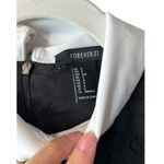 Forever 21  Women's Small Preppy Collared Black Lace Mini Dress Short Sleeves Photo 4