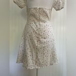 Beginning Boutique  Abigail Mini Dress White Floral Ditsy Cottagecore Size 6 NWT Photo 8