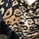 ZARA Woman 100% Silk Vintage Style Cheetah Wrap Dress Size L Photo 12